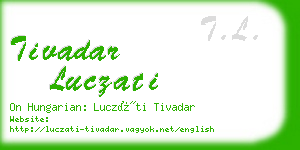 tivadar luczati business card